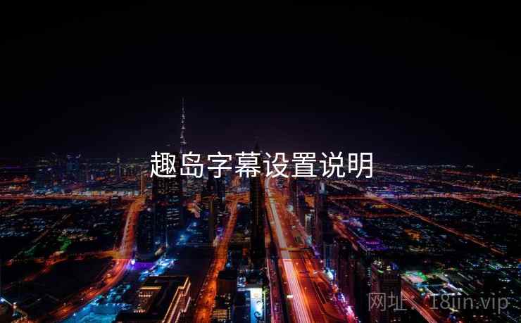 趣岛字幕设置说明  第2张