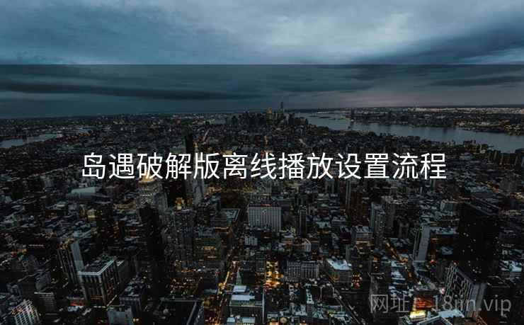 岛遇破解版离线播放设置流程