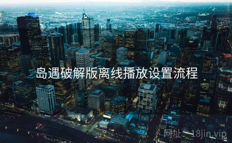 岛遇破解版离线播放设置流程