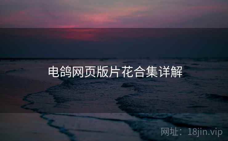 电鸽网页版片花合集详解