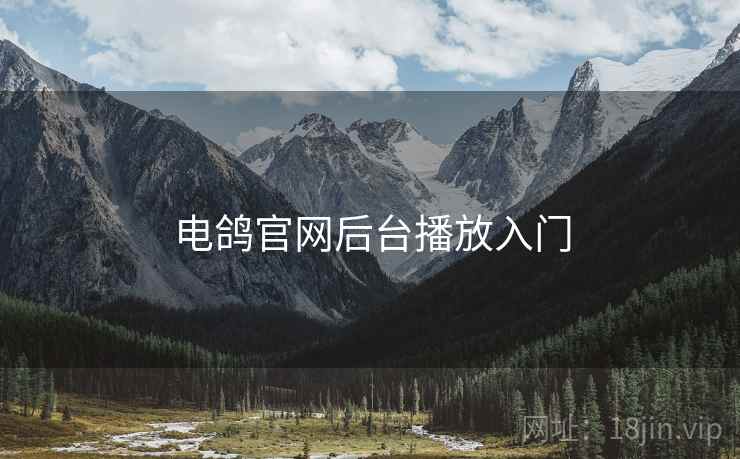 电鸽官网后台播放入门